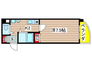 マンションリバーサイドの物件間取画像